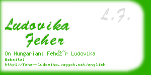 ludovika feher business card